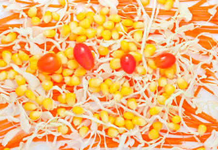 Fresh vegetables salad. Vegetables background.の写真素材