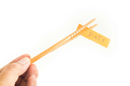 Concept and idea messages  Chopsticks and diet messages の写真素材