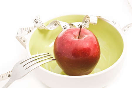 Diet food concept  Apples in a bowl  Fruit for diet の写真素材
