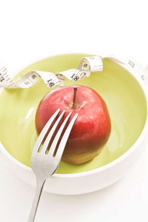 Diet food concept  Apples in a bowl  Fruit for diet の写真素材