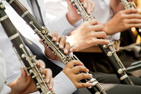 Clarinet player musical performance.の写真素材
