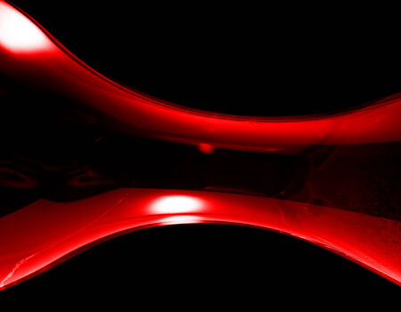 Colorful curve on black background. Curve abstract.の写真素材