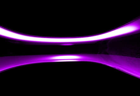 Colorful curve on black background. Curve abstract.の写真素材