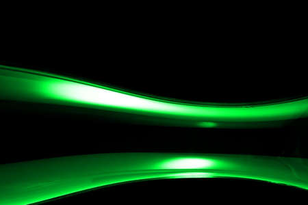 Colorful curve on black background. Curve abstract.の写真素材