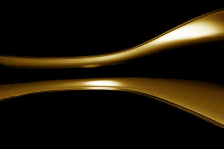 Colorful curve on black background. Curve abstract.の写真素材