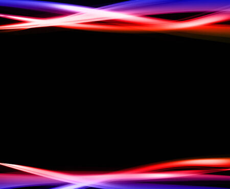 Colorful curve on black background. Curve abstract.の写真素材