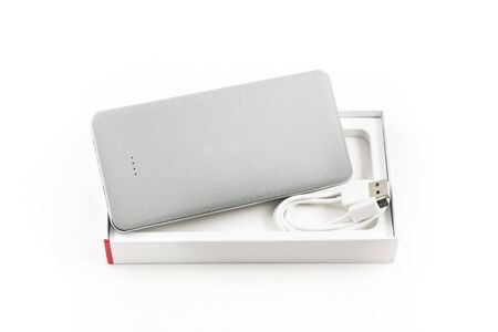 Small device electricity to recharge of smart phone via USB.の写真素材