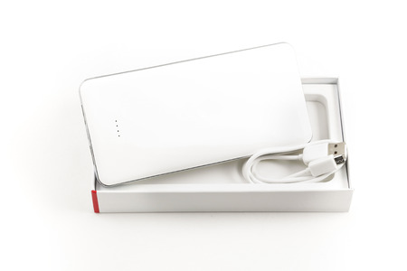 White power bank, Small device electricity to recharge of smart phone via USB.