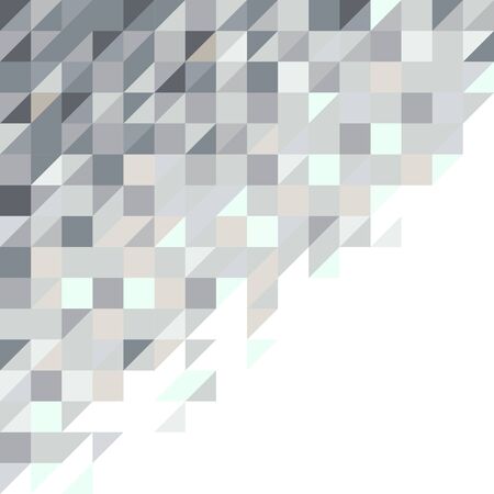 abstract square and triangle pixel background in blue tonedのイラスト素材