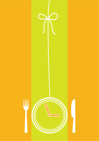 Menu for meal time. Concept of a food time.のイラスト素材