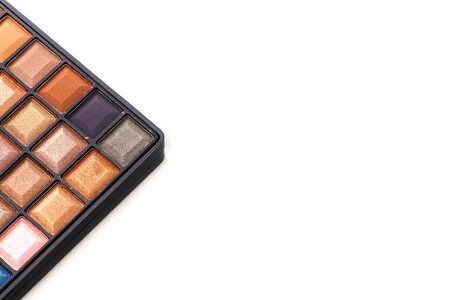 Colorful eye shadows palette. Colorful Makeup palette background.の写真素材