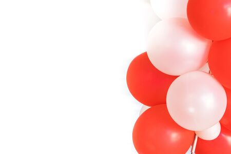 Red and white balloonsの写真素材