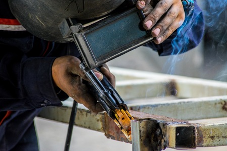 Iron Welder and Sparks