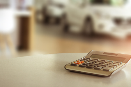 calculator for pressing to business finance on blurry background.for accounting, business, financeの写真素材