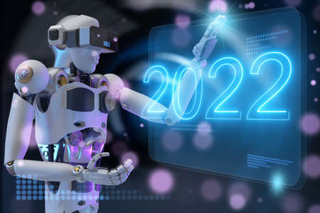 Robot metaverse VR avatar reality game virtual reality of people blockchain technology investment,...