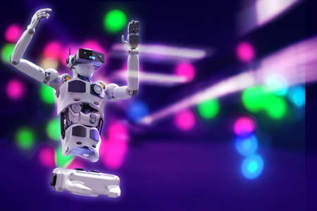 Robot metaverse VR avatar reality game virtual reality of people blockchain technology investment,...
