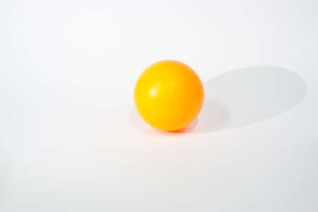 table tennis ball on white backgroundの写真素材