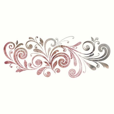 Floral design element. Watercolor pattern.のイラスト素材