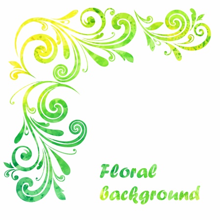 Floral frame  Decorative border のイラスト素材