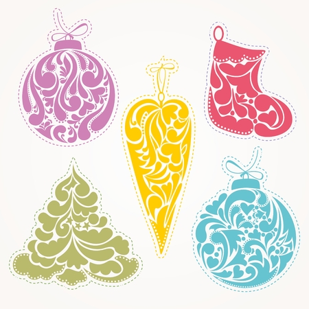 Christmas decorationのイラスト素材