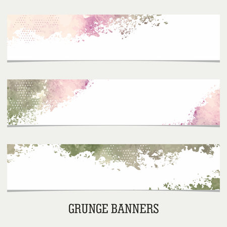 Grunge Bannersのイラスト素材