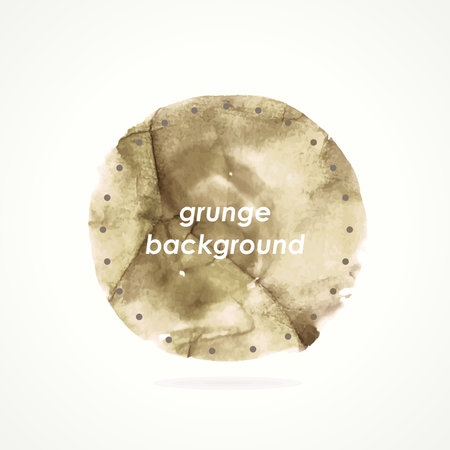 Grunge sticker  Grunge banner  Retro label  Website decorative element  Watercolor vintage background  Crumpled paper background のイラスト素材