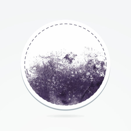 Grunge sticker  Grunge banner  Retro label  Website decorative element  Watercolor vintage background のイラスト素材