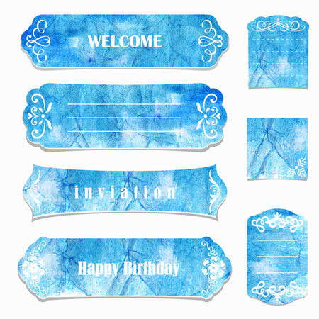 Vintage Design Banner template  Website elements のイラスト素材