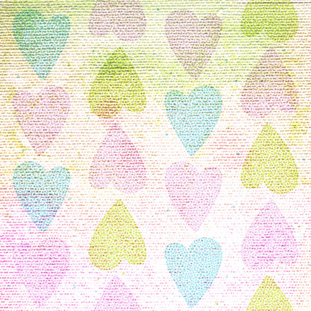 Vintage background with hearts  Canvas texture  Love background 