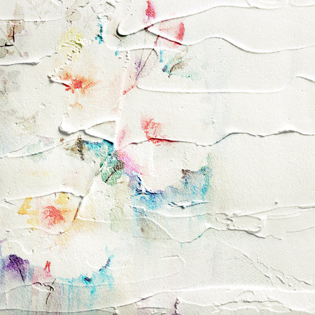 Paint background  Picture with rose  Painted canvas の写真素材