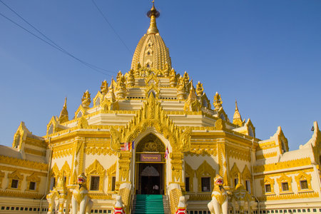 Pagoda , Yangon in Myanmar  Burmar の写真素材