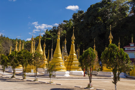 Pagoda ,  kalaw in Myanmar  Burmar の写真素材