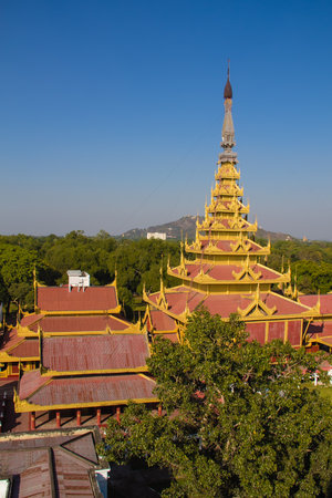 Mandalay Palace  , Mandalay in Myanmar  Burmar のeditorial素材
