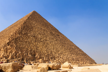 giza pyramid in cairo, egypt