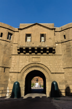 Wall at Mohamed Ali Mosque , The Saladin Citadel of Cairo,Egyptの写真素材