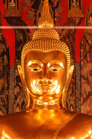Buddha Image at Saket Temple , Bangkok in Thailandのeditorial素材