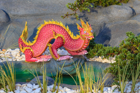 Himmapan creature at Royal Cremation Structure , Bangkok in Thailandの写真素材