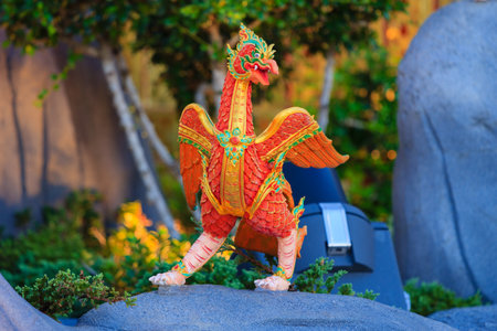 Himmapan creature at Royal Cremation Structure in Bangkok, Thailandの写真素材