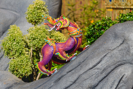 Himmapan creature at Royal Cremation Structure in Bangkok, Thailandの写真素材