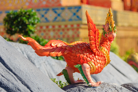 Himmapan creature at Royal Cremation Structure , Bangkok in Thailandの写真素材