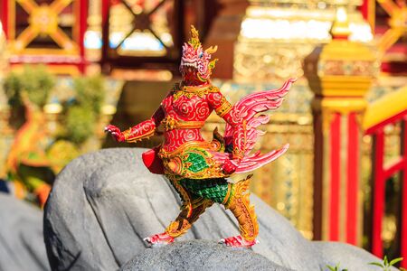 Himmapan creature at Royal Cremation Structure in Bangkok, Thailandの写真素材
