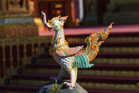 Himmapan creature at Royal Cremation Structure in Bangkok, Thailandの写真素材