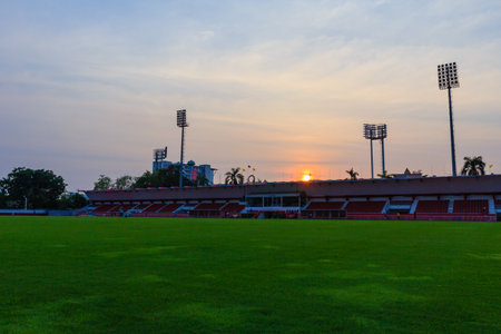 Sunset at Stadium , Bangkok in Thailandのeditorial素材