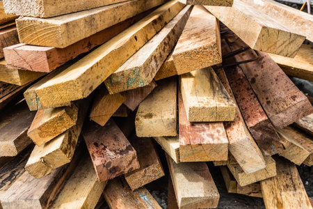 wooden log , bangkok  in Thailandの写真素材