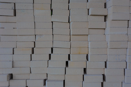 concrete block for construction , Bangkok in Thailandの写真素材