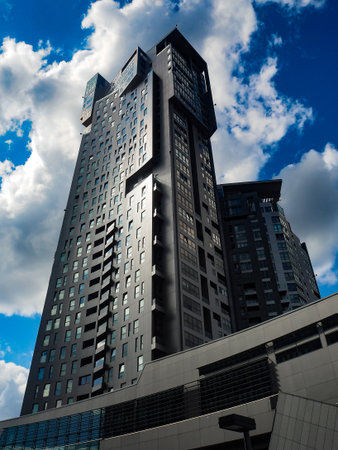Gdynia / Poland-July 01, 2019 - Apartment building "Sea Tower"のeditorial素材
