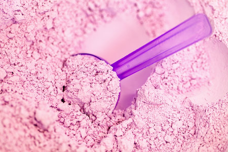 Close up photo of dental alginate impression material powderの写真素材