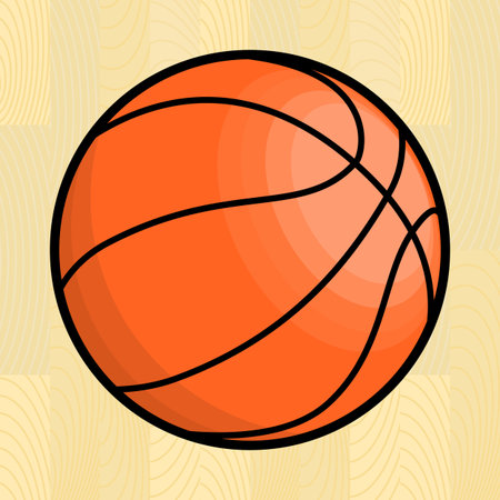 Basketball ball. Isolated vector illustrationのイラスト素材