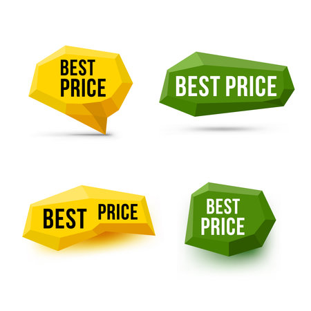 Best price signs. Best price symbols. Emblem labels. Vectorのイラスト素材
