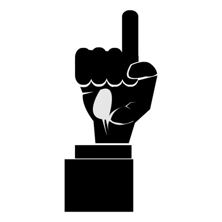 Important note hand outline vector imageのイラスト素材